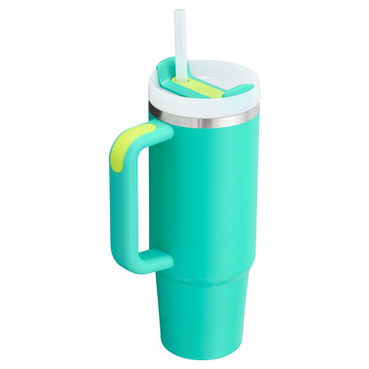 Stanley Quencher H2.O FlowState Insulated Tumbler 30 OZ Cup In Tropical Teal