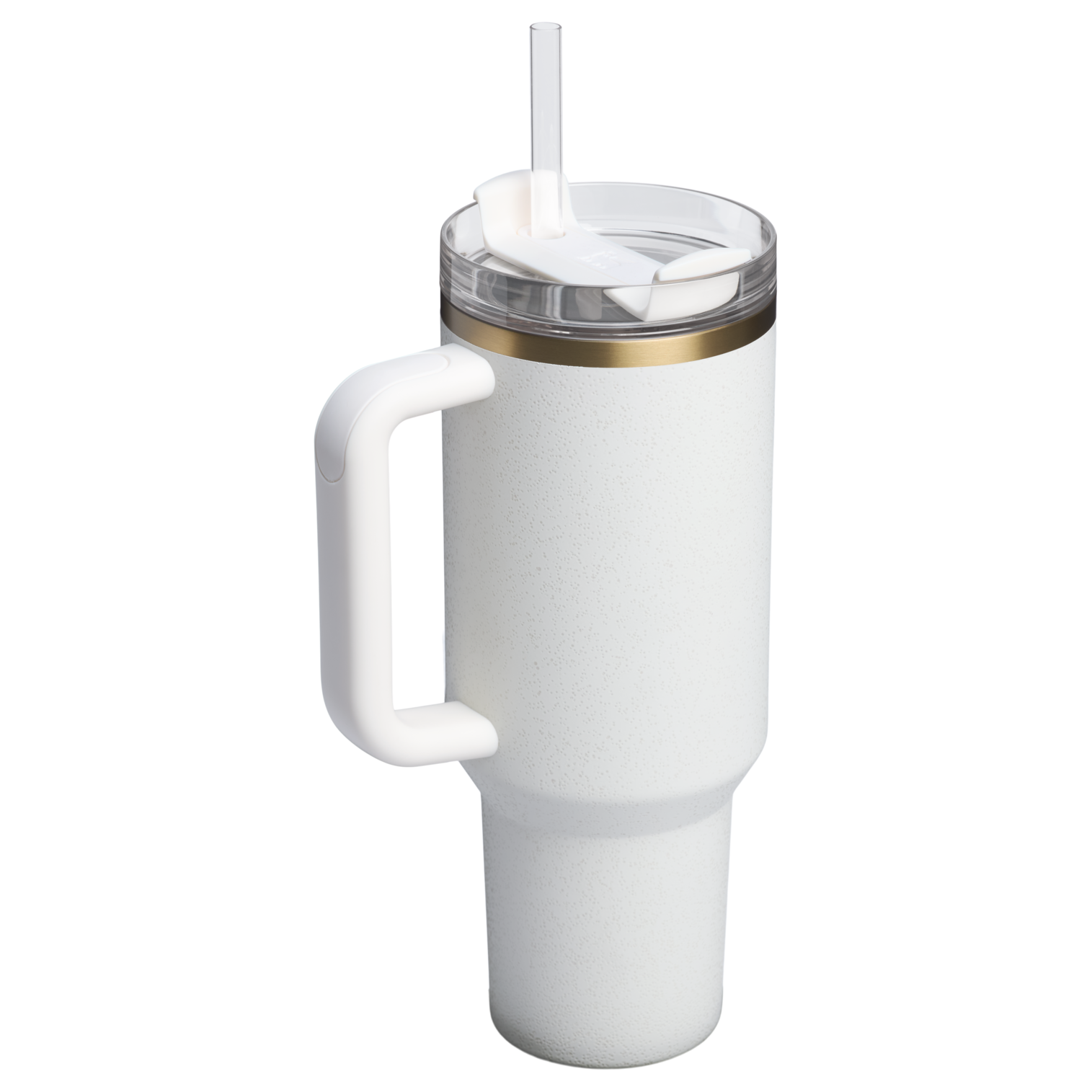 Stanley 40 OZ Quencher Insulated Tumbler Cup In Cream White