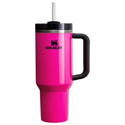 Stanley Quencher H2.O FlowState Tumbler Cup 40OZ In Electric Pink