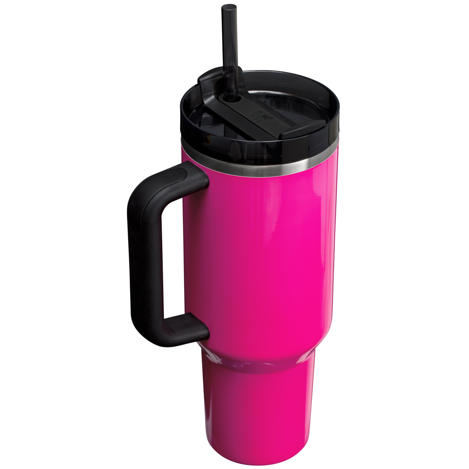 The Stanley Quencher H2.O FlowState Tumbler 40OZ Cup In Electric Pink