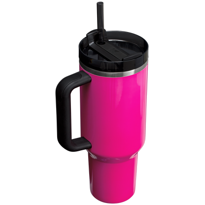 Stanley Quencher H2.O FlowState Tumbler Cup 40OZ In Electric Pink