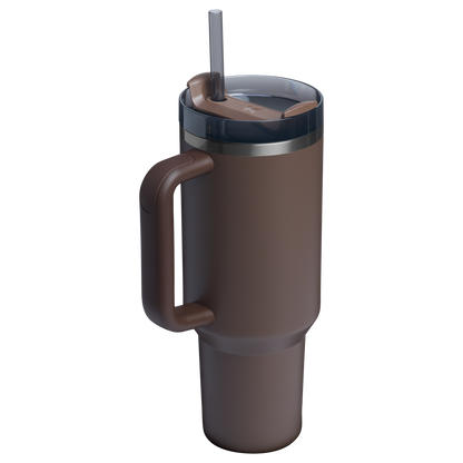 Stanley 40 OZ Quencher Insulated Tumbler Cup In Espresso Brown