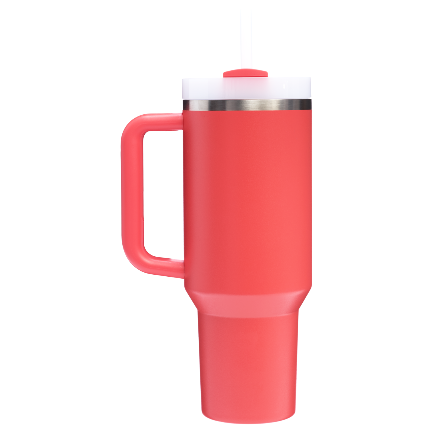 Stanley Quencher H2.O FlowState Tumbler Cup 40 OZ In Hot Coral Red