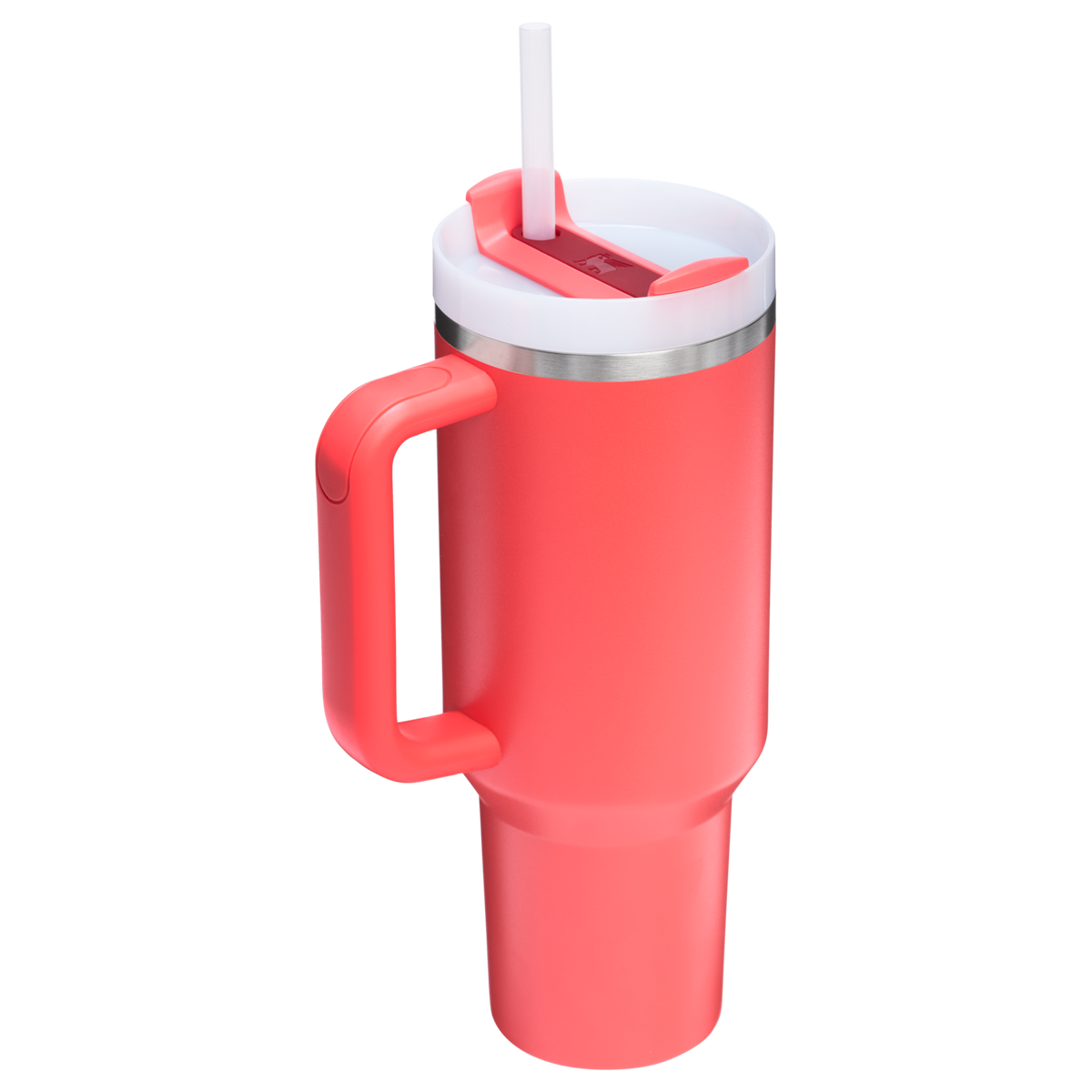 Stanley Quencher H2.O FlowState Tumbler Cup 40 OZ In Hot Coral Red