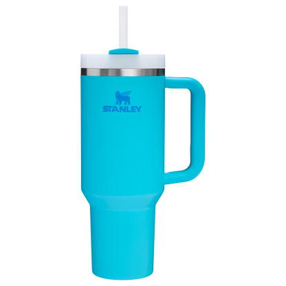 Stanley Quencher H2.O FlowState Tumbler Cup 40 OZ In Splash Blue