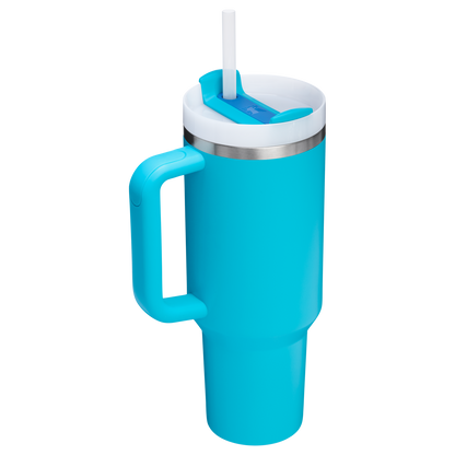 Stanley Quencher H2.O FlowState Tumbler Cup 40 OZ In Splash Blue