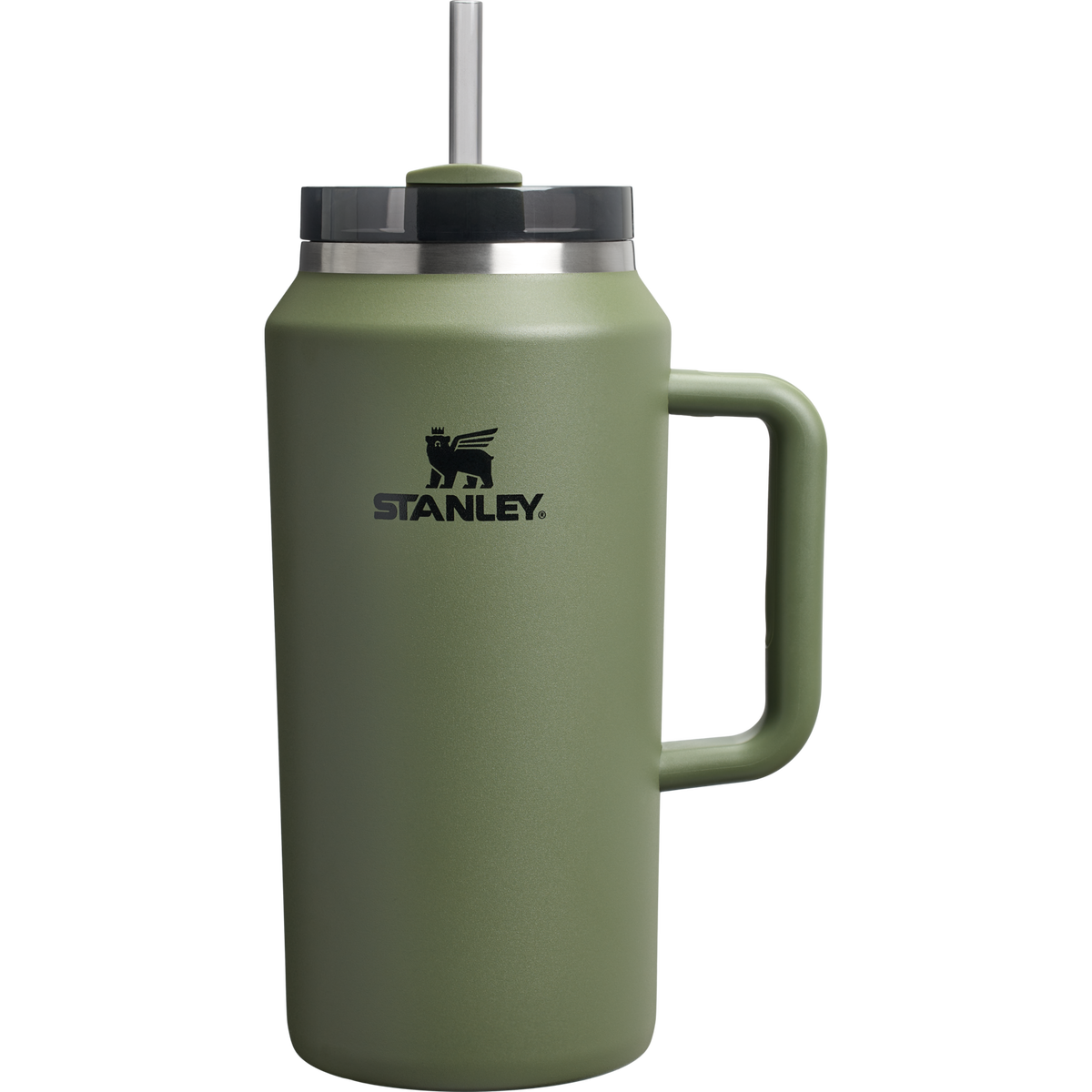 Stanley 64 OZ Stainless Steel Tumbler With Straw In Dried Pine Green