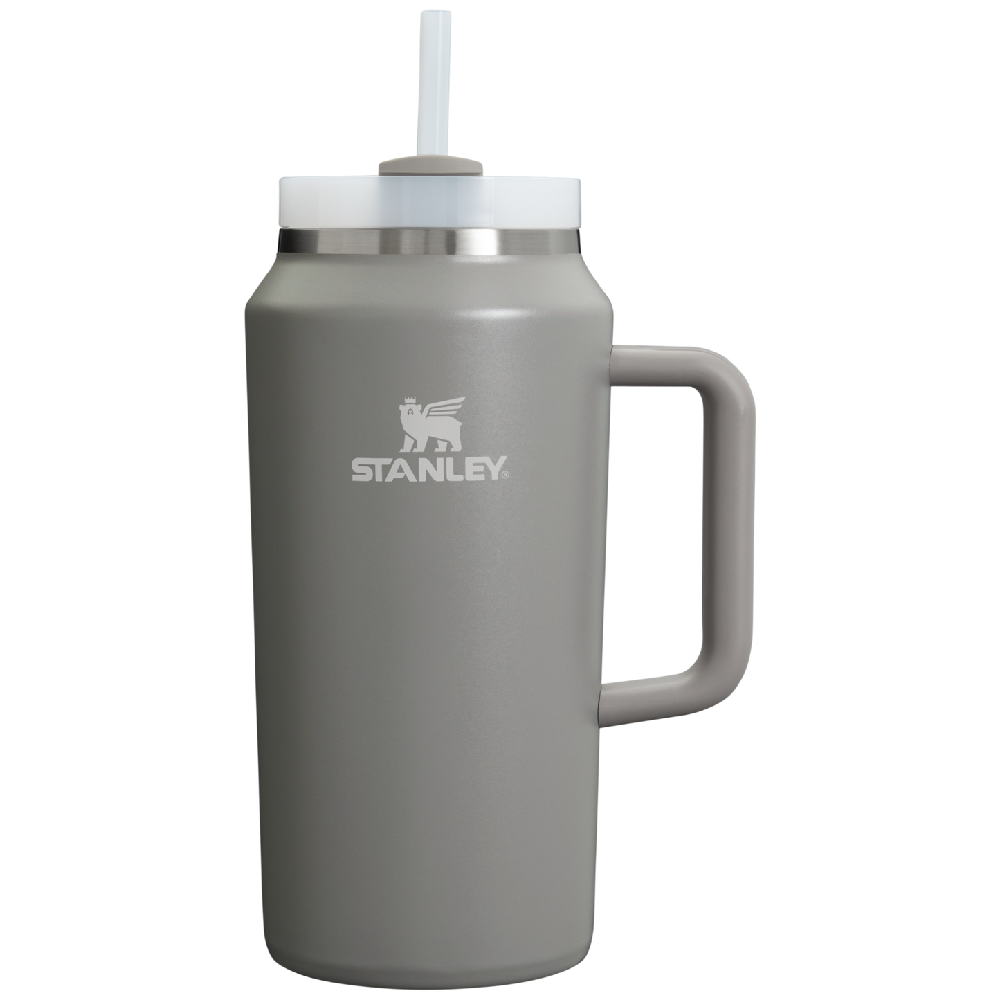 Stanley 64 OZ Stainless Steel Tumbler With Straw In Stone Grey