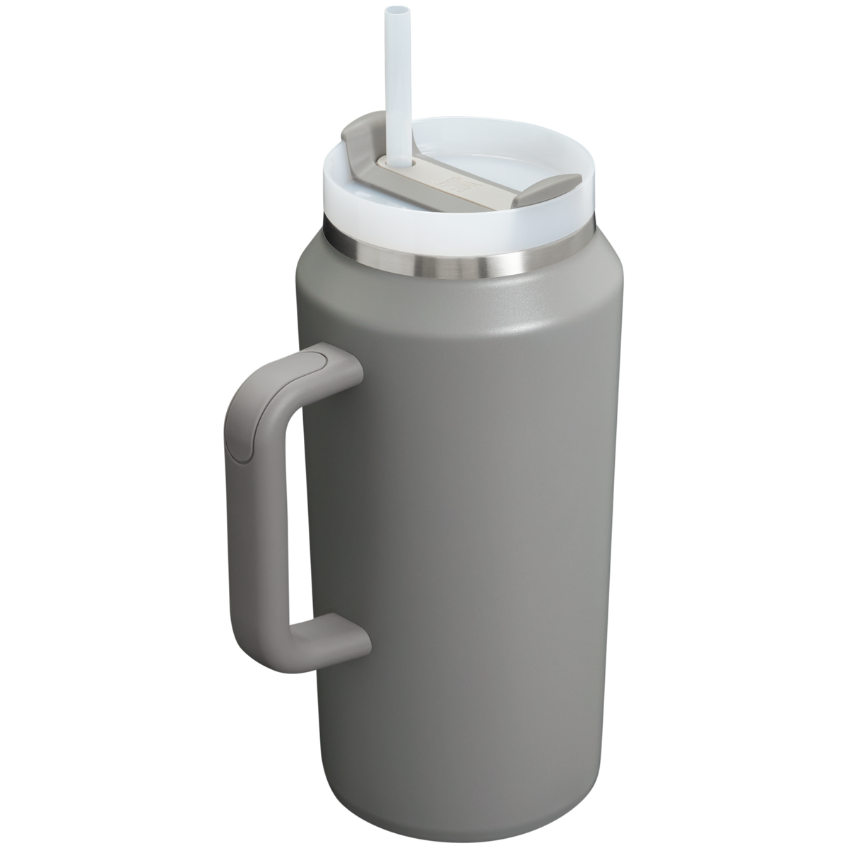 Stanley 64 OZ Stainless Steel Tumbler With Straw In Stone Grey