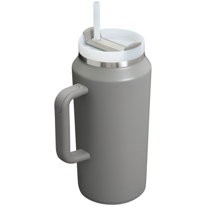 Stanley 64 OZ Stainless Steel Tumbler With Straw In Stone Grey
