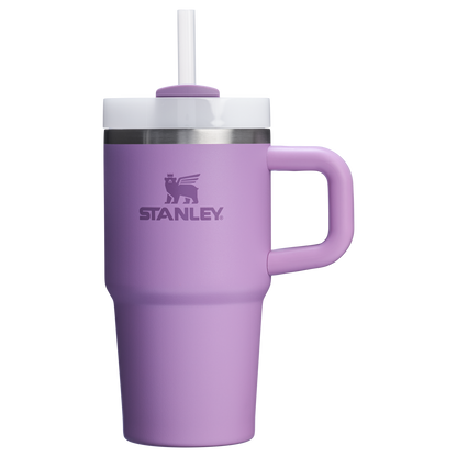 The Quencher H2.O 20 oz FlowState Tumbler with handle and straw in Lilac Purple