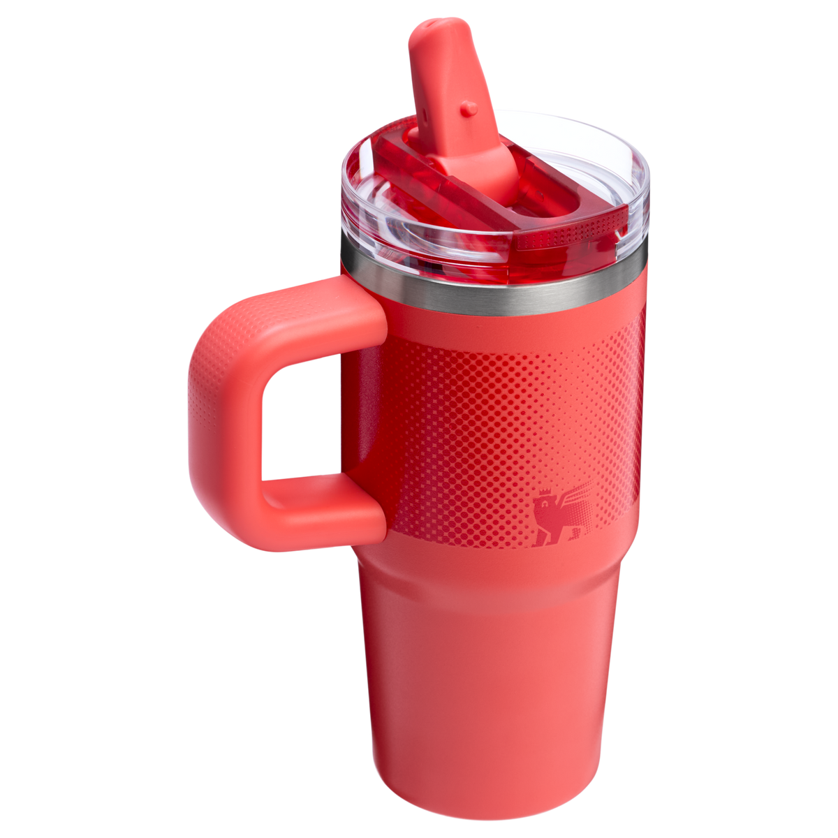 Stanley 14 OZ ProTour Flip Straw Tumbler Cup In Hot Coral Red