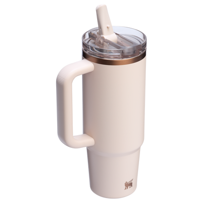 The Stanley Quencher ProTour Flip Straw Tumbler 30OZ Cup In Gilded Sugar