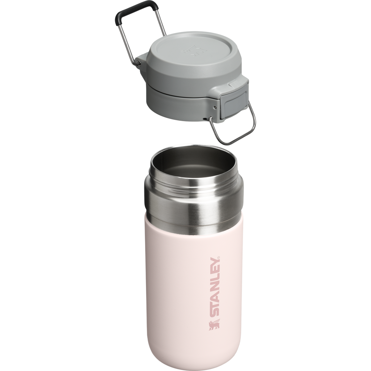 Stanley 16 OZ Quick Flip Go Water Bottle In Rose Quartz Pink