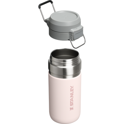 Stanley 16 OZ Quick Flip Go Water Bottle In Rose Quartz Pink