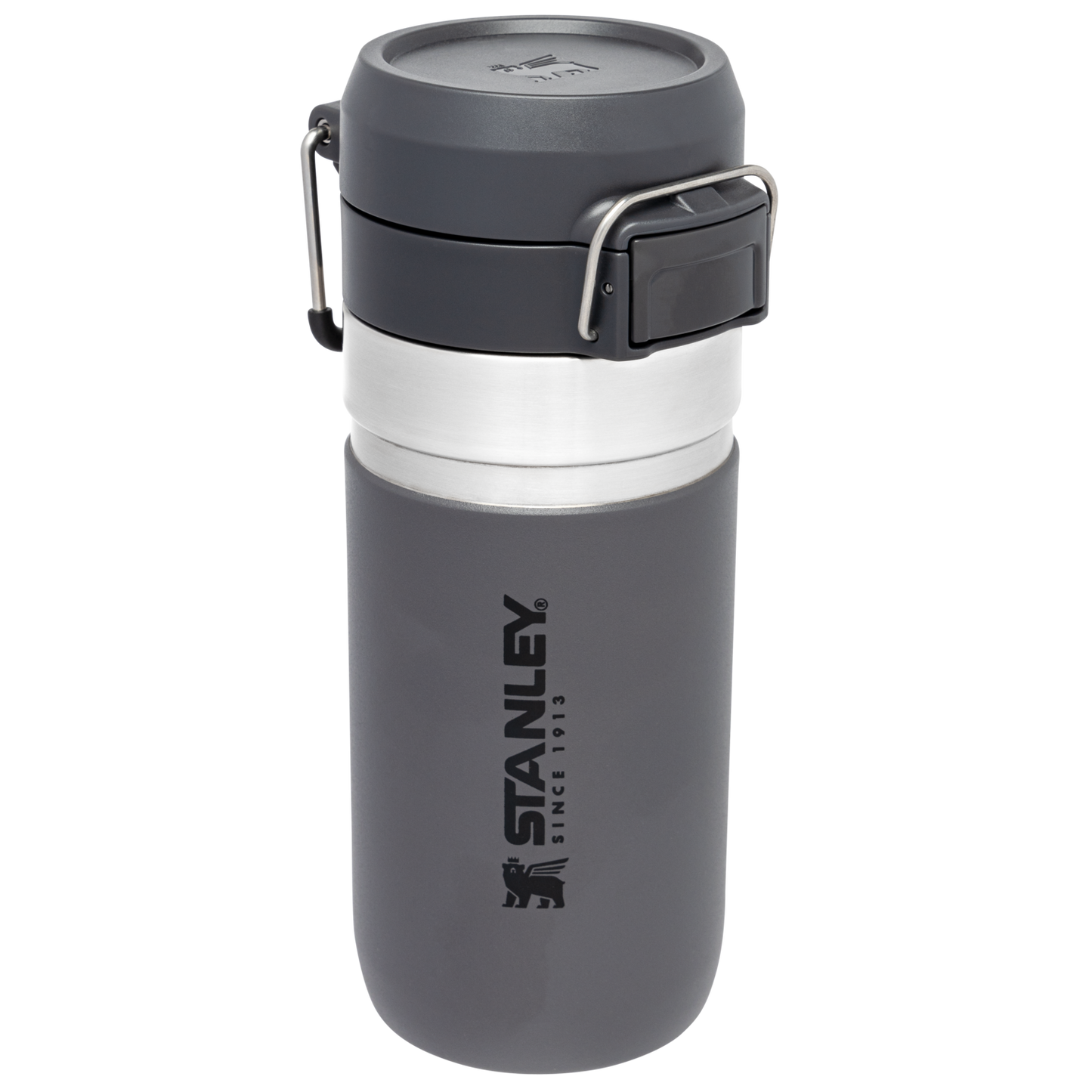 Stanley 16 OZ Quick Flip Go Water Bottle In Grey