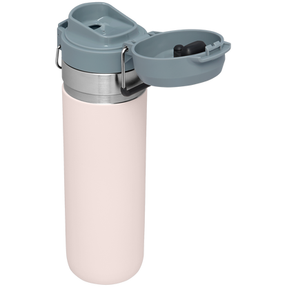 Stanley 24 OZ Quick Flip GO Bottle In Rose Quartz Pink
