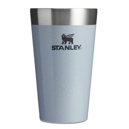 Stanley 16 OZ Stay Chill Stacking Pint Glass In Hammertone Silver