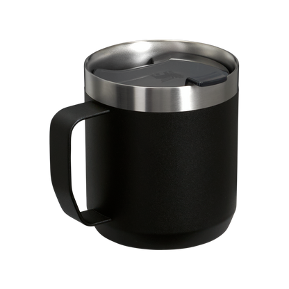 The Stanley Stay-Hot Camp Insulated Mug 12OZ In Black