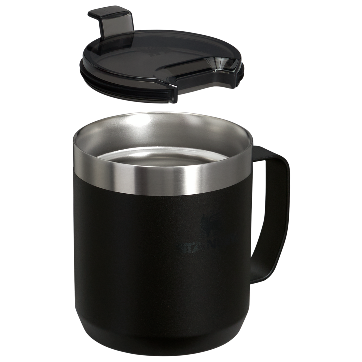 The Stanley Stay-Hot Camp Insulated Mug 12OZ In Black