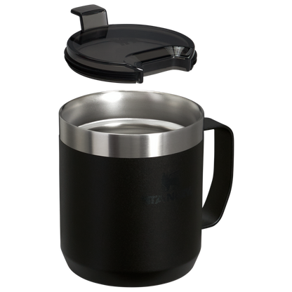 The Stanley Stay-Hot Camp Insulated Mug 12OZ In Black
