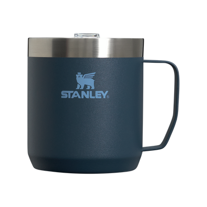 The Stanley Stay-Hot Camp Insulated Mug 12OZ In Navy Blue