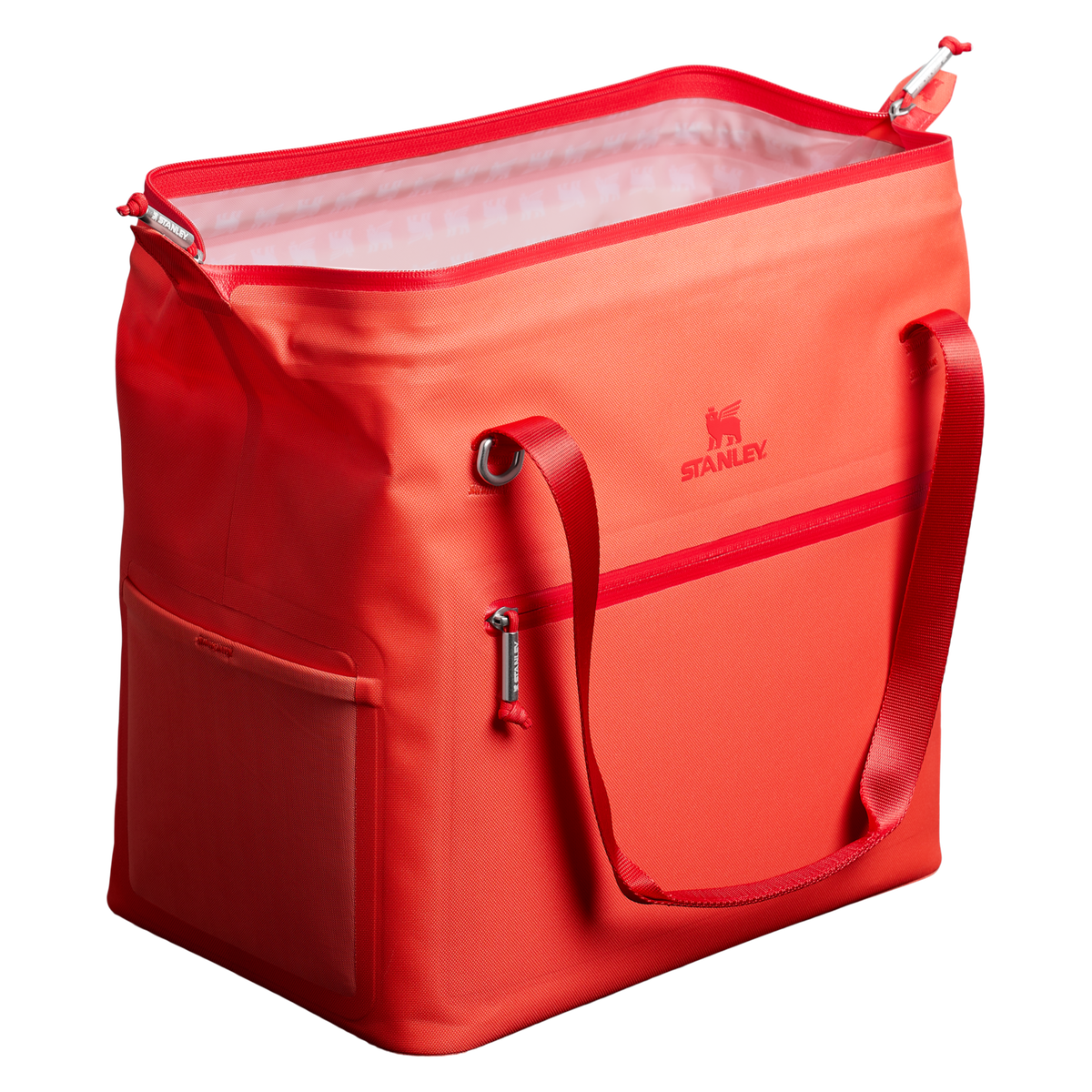 Stanley 20 Quart All Day Julienne Max Soft Sided Cooler In Hot Coral Red