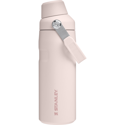 Stanley 16 OZ IceFlow Aerolight Water Bottle With Fast Flow Lid In rose quartz pink