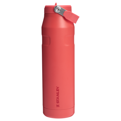Stanley 36 OZ IceFlow Aerolight Water Bottle WIth Flip Straw In Hot Coral Red