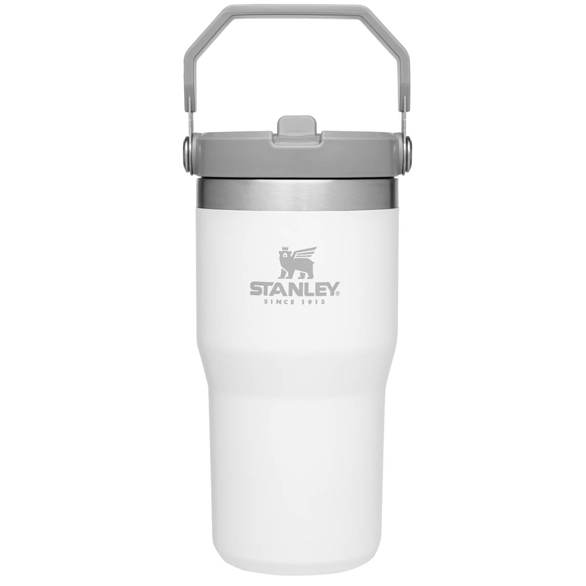 Stanley 20 OZ IceFlow Flip Straw Tumbler In Polar White
