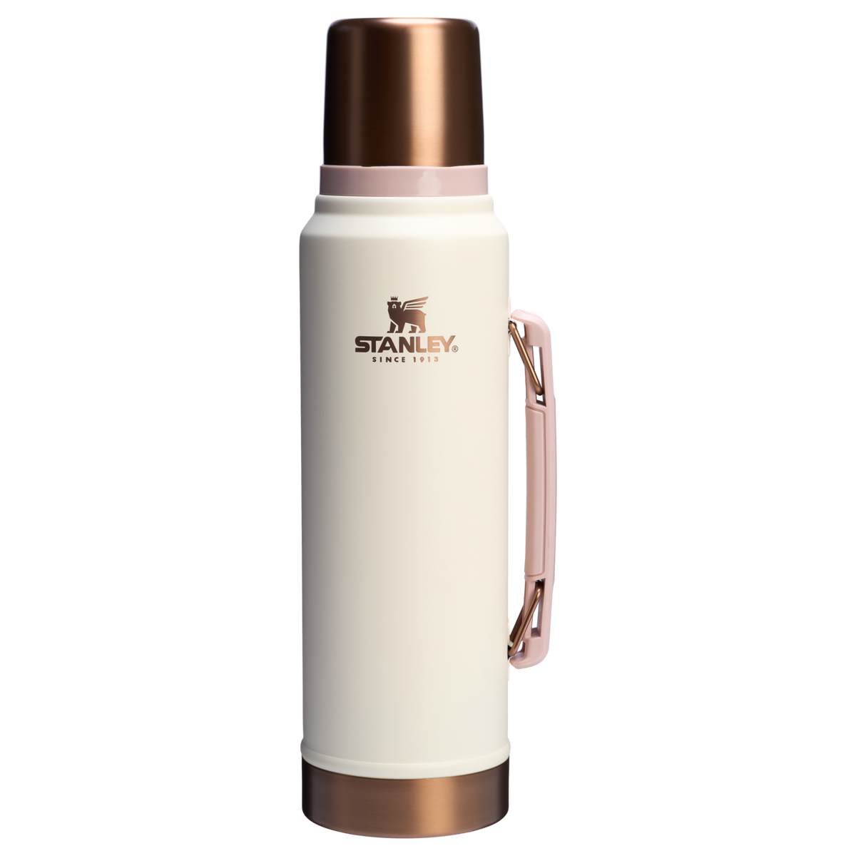 Stanley 1.1 Quart Legendary Vacuum Bottle In Cream Gold Rose
