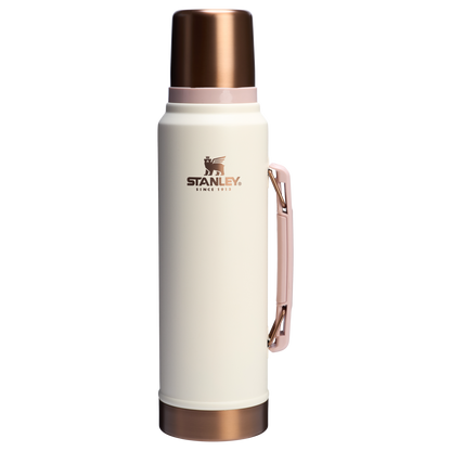 Stanley 1.1 Quart Legendary Vacuum Bottle In Cream Gold Rose