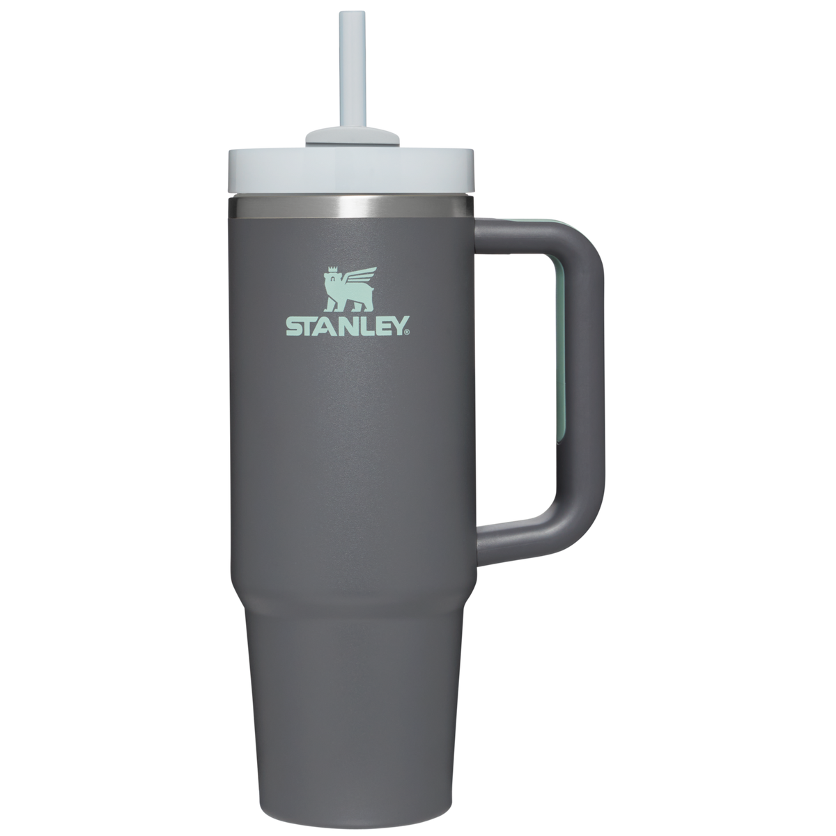 Stanley 30 OZ Quencher Tumbler With Straw and Handle in Charcoal