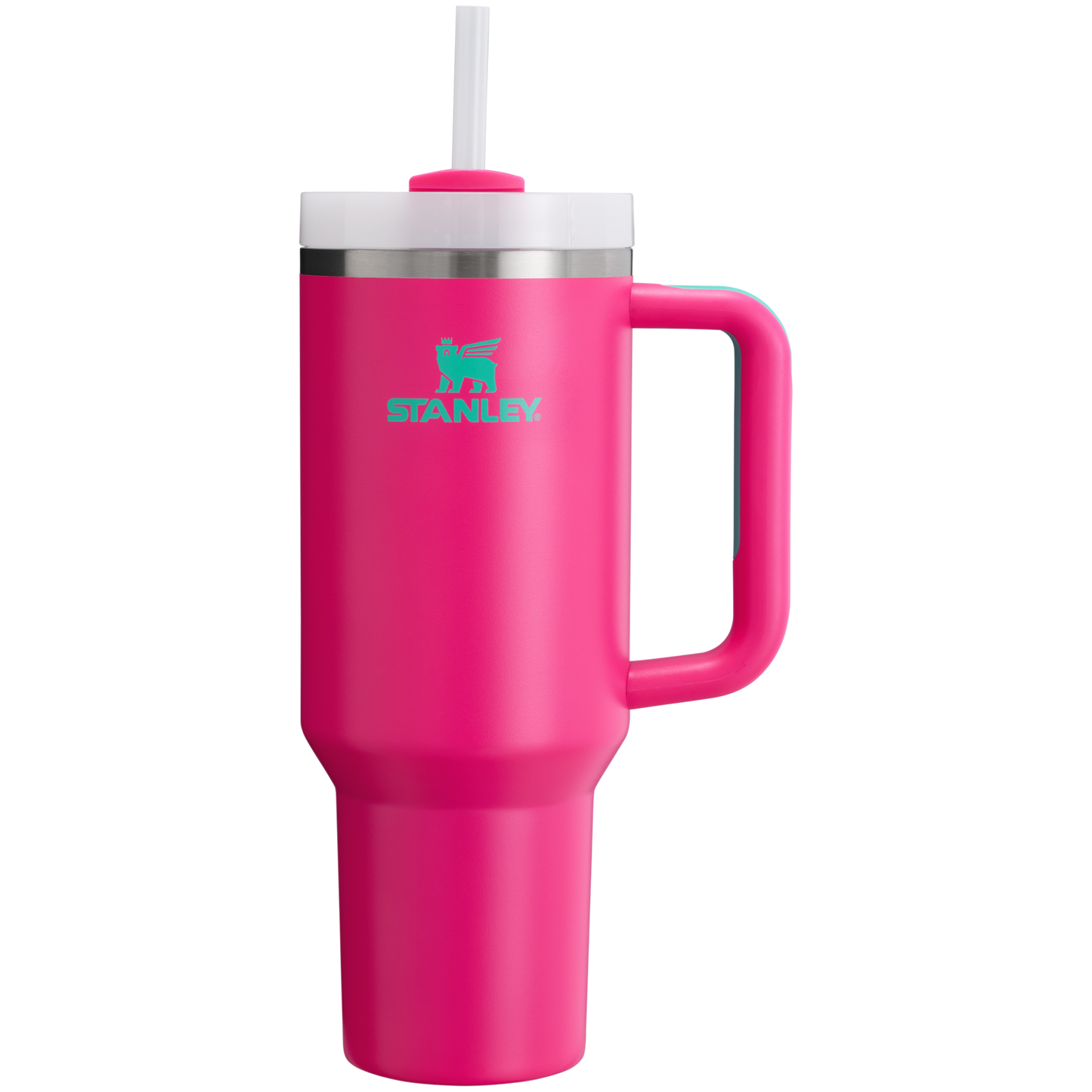 The Stanley Quencher H2.O FlowState Tumbler 40OZ Cup In Passion Pink
