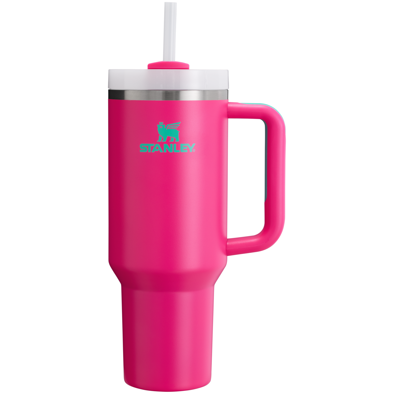 The Stanley Quencher H2.O FlowState Tumbler 40OZ Cup In Passion Pink