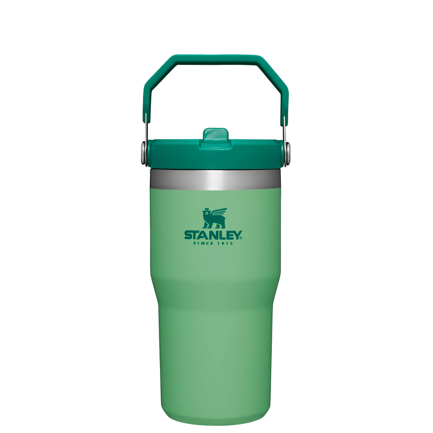 Stanley The IceFlow FlipStraw Tumbler Water Bottle 20 OZ In Jade